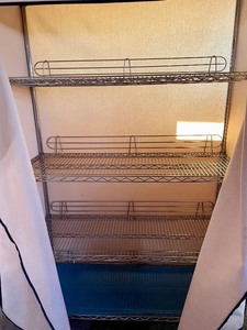 lot 419 image: Metal Rack on Casters with Removable Cover
