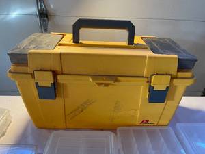 lot 375 image: Plano Tool Box and Containers Including Rapala