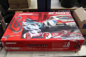 lot 1263 image: Ninco GT Turbo 132 Scale Slot Race Track Set (in original box)