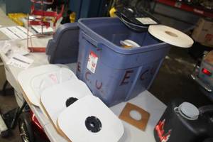 lot 1293 image: Velcro Spools and Padded Tapes (in tote)
