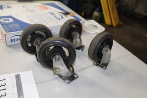 lot 1313 image: Lot of (4) 5 Swivel Caster Wheels