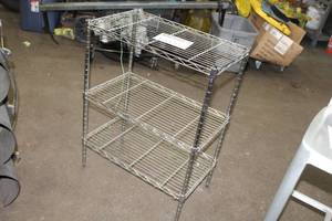 lot 1352 image: Wire Rack Storage Rack 3-tier