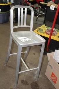 lot 1349 image: ISA International Inc. Aluminum Bar Chair