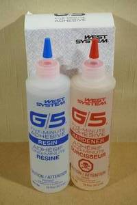 lot 9 image: West System G5 Five Minute Adhesive Resin and Hardener