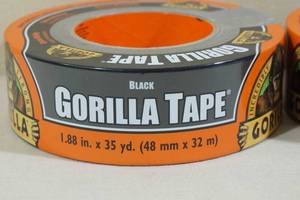 lot 23 image: 2 Rolls of Black Gorilla Tape 1.88 x 35 Yard Each