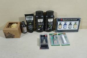 lot 26 image: Mens Grooming Items - Body Wash, Cologne, Facial Hair Care