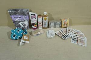 lot 27 image: Womens Health and Beauty Items - Lotions, Bath Salts, Under Eye Patch