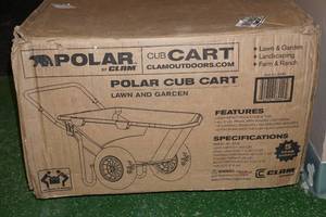 lot 3 image: Polar by Clam Cub Cart Lawn and Garden Utility Cart - 400 Lb Capacity