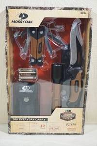 lot 89 image: Mossy Oak 3 Pk Everday Carry Knife Set