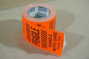 lot 113 image: Fragile Handle With Care Stickers