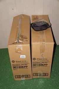 lot 121 image: 500 Pactiv 96140KPP ClearView Sell Out Portion Platters with Domes