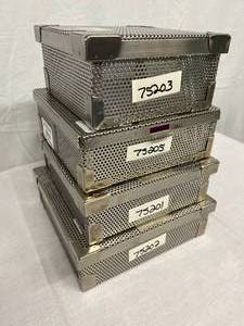 lot 16 image: $$$ Phelan 4-Piece Sterilization Basket Set - Excellent Condition