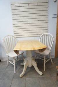 wood table and chairs