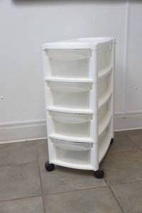 plastic storage unit