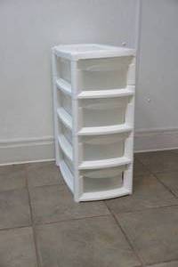 plastic storage unit