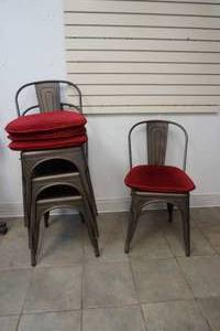 metal stacking chairs
