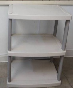 plastic storage unit