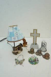sewing lamp and angels