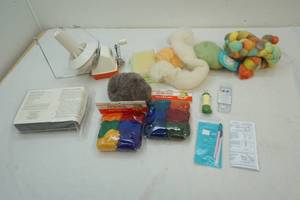 wool for yarn and threader