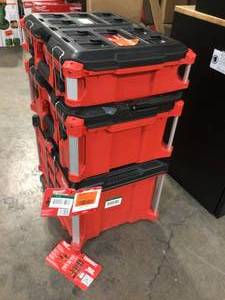 PACKOUT 22 in. Rolling Tool Box22 in. Large Tool Box18.6 in. Tool Storage Crate Bin by Milwaukee Customer Returns See Pictures