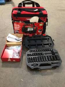Hudky Tool Bag and Husky 38 Tool Set Customer Returns See Pictures