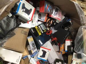 Gaylord of Assorted Amazon electronics and Misc Items Various types  Models and Conditions See Pictures