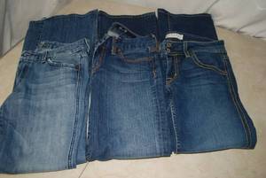 3 pairs jeans size 28 waste inseam ...