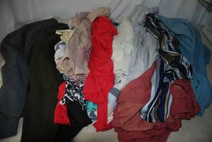 About 20 womens tops size Large. Al...