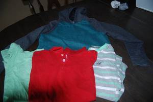 2 Boys polos and 1 pullover size 10...