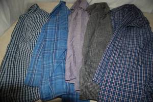 Mens Button Up Shirts (5) size Larg...