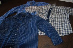 Boys size 8 button ups. From a cat ...