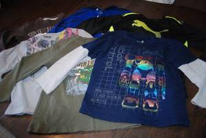 Boys size 8 long sleeve shirts. Cat...