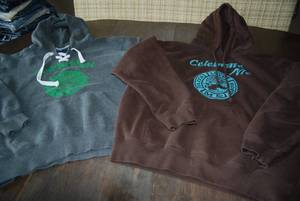 2 size small hoodies...
