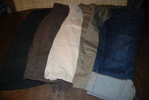 5 pair size 14 capris...
