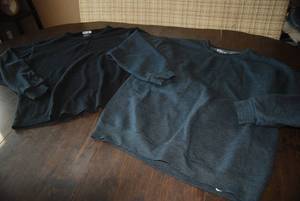 2 size Large sweatshirts...