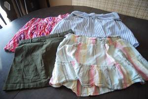 4 skirts size Large...