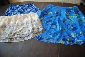 3 skirts size Large...