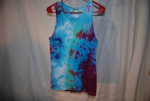 adult size large tank top tye dye...