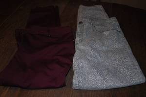 2 pair ladies size 14 inseam 32...