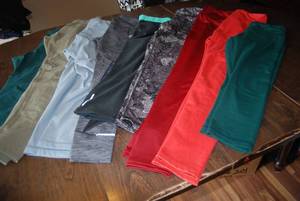 9 pair active wear size small...