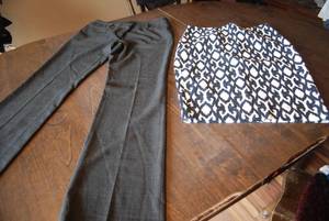 Size 4 skirt and dress pants...