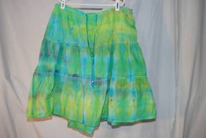 size Large ladies tye dye skirt...