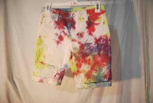 girls size 12 tye dye shorts...