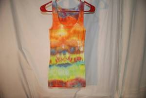 muscle shirt size small tye dye...