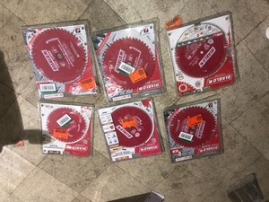Lot of assorted Diablo saw blades
