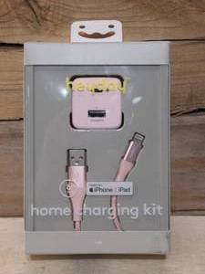 lot 5 image: heyday 2-Port Wall Charger 15W USB-C & 5W USB-A (with 6 Lightning to USB-A Cable)