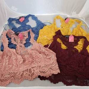 4-Lace Bralettes Size L (All With Tags)