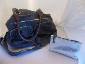 MZ Wallace Handbag & Silver Pouch