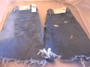 2-Pair American Eagle Distressed Denim Shorts Size 10 (Both New With Tags)