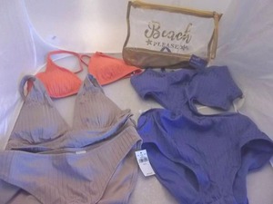 4-Pieces NEW With Tags Aerie Swimwear - Size M & Wet Bikini Pouch